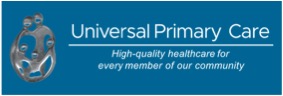 Universal Primary Care logo for high-quality community healthcare and inclusive well-being.